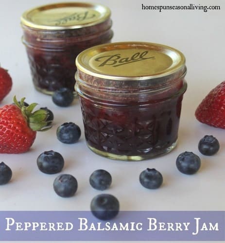 An unusual and delightful combination on a basic spring jam, Peppered Balsamic Berry Jam makes for tasty toast and gift giving.