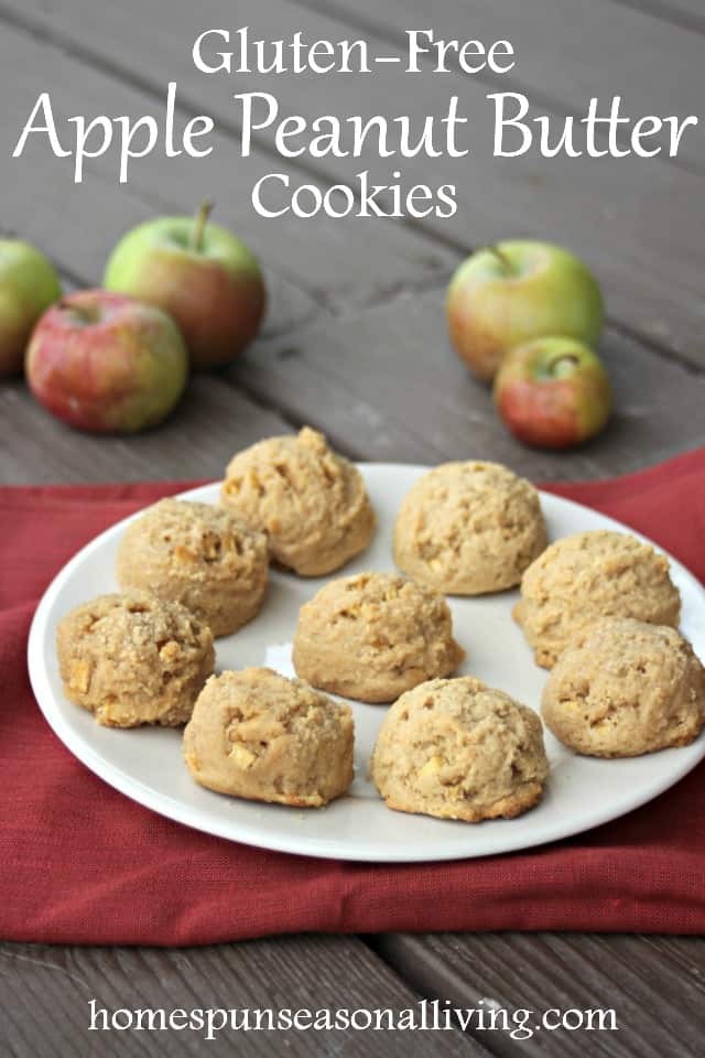 Gluten-free apple peanut butter cookies are full of flavor without using refined sugar and are a treat you can feel good about eating and serving.