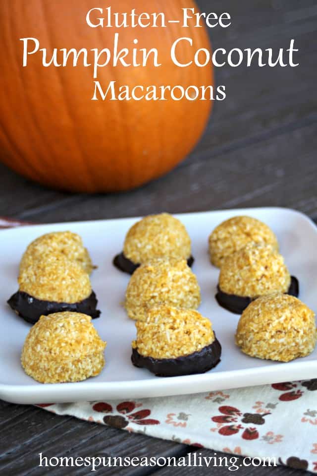 Pumpkin Coconut Macaroons - Homespun Seasonal Living