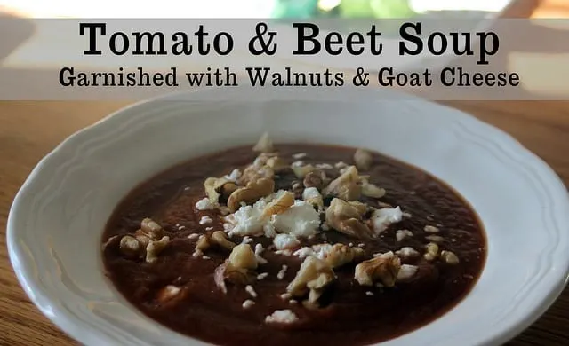 Tomato Beet Soup - Homespun Seasonal Living