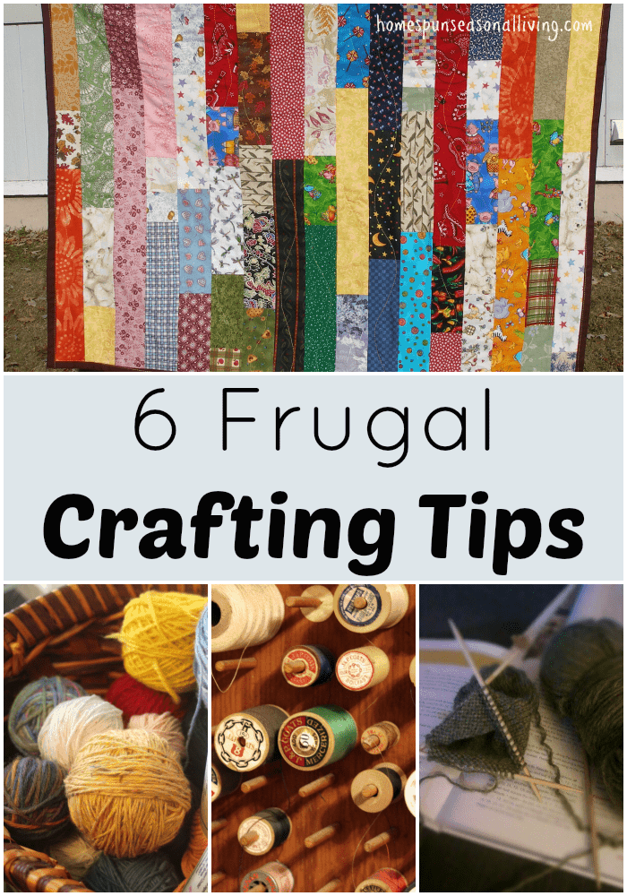 Maintain both your creative apirit and your budget with these 6 frugal crafting tips.