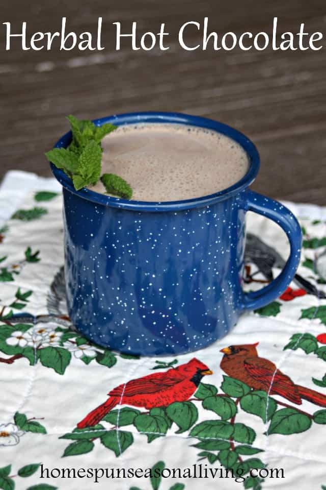 Make the most of homegrown dried herbs by mixing up a batch of comforting herbal hot chocolate on a chilly night to comfort the body & soul.
