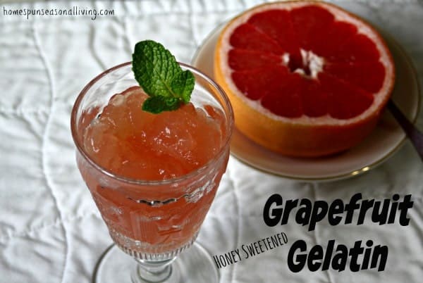 Take advantage of fresh, seasonal citrus to make a nourishing and delicious dessert of Grapefruit Gelatin.
