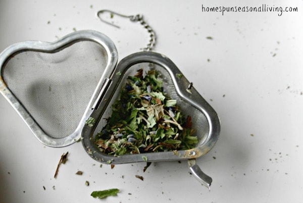 Mix up these homegrown herbs for a tasty lemony lavender mint tea to help soothe frazzled nerves and promote sleep.
