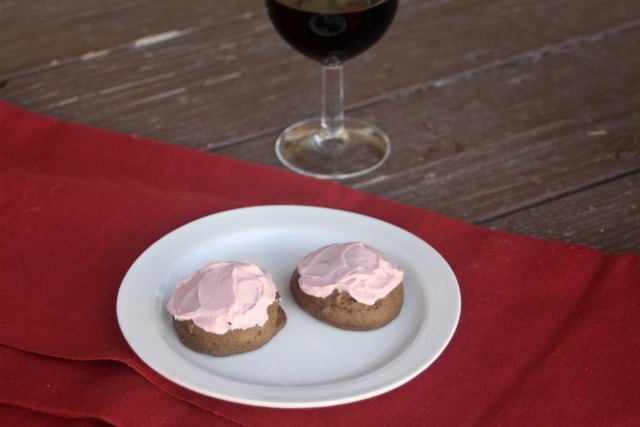 Sweet, soft, and earthy these chocolate red wine cookies make a special and colorful addition to any cookie tray or buffet.