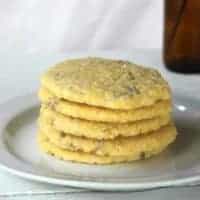 Lilac Cornmeal Cookies
