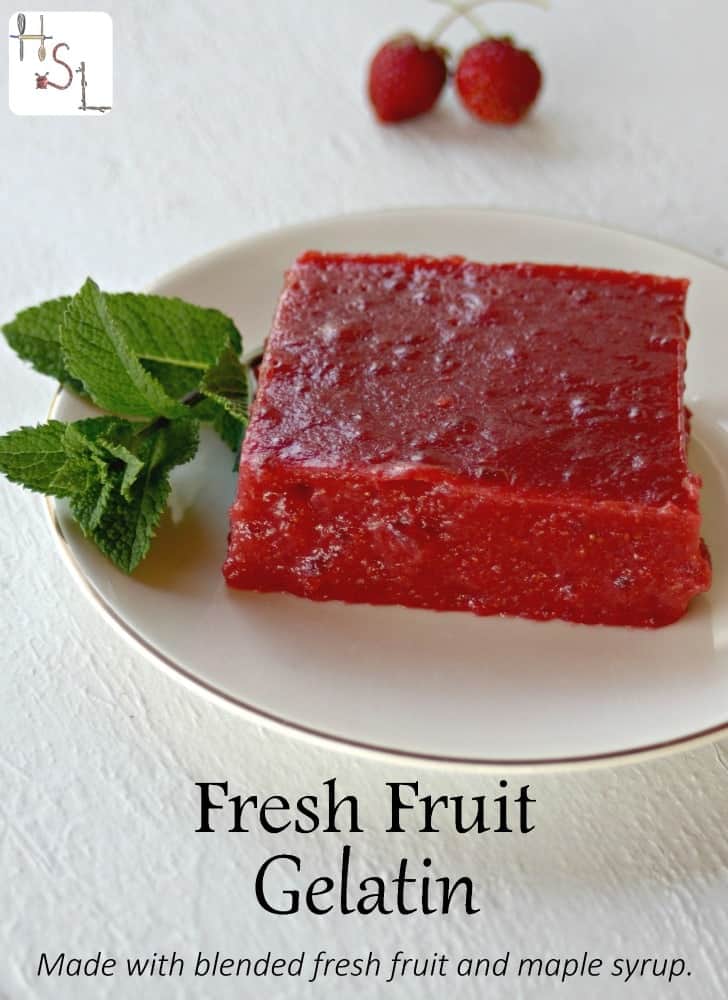 Fresh Fruit Gelatin | Homespun Seasonal Living