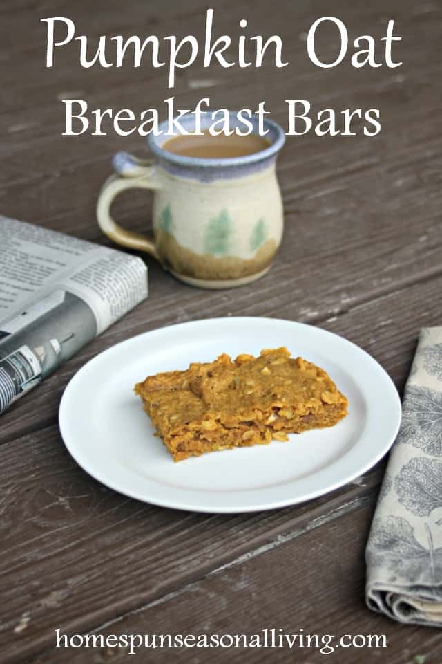 Power busy mornings with these quick & easy Pumpkin Oat Breakfast Bars packed full of healthy and flavorful ingredients sure to satisfy.