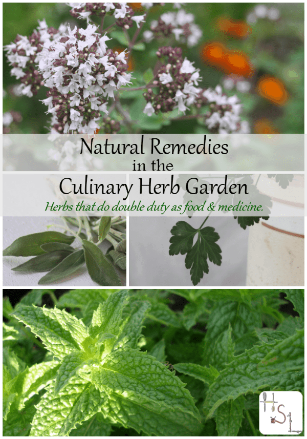 Find natural remedies in the culinary herb garden and all that space and those plants to serve double duty in the home.