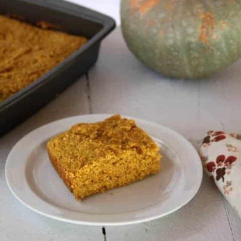 Pumpkin cornbread is a tasty and moist side dish that is as comfortable with breakfast eggs and bacon as it is as a side dish on a holiday dinner table.