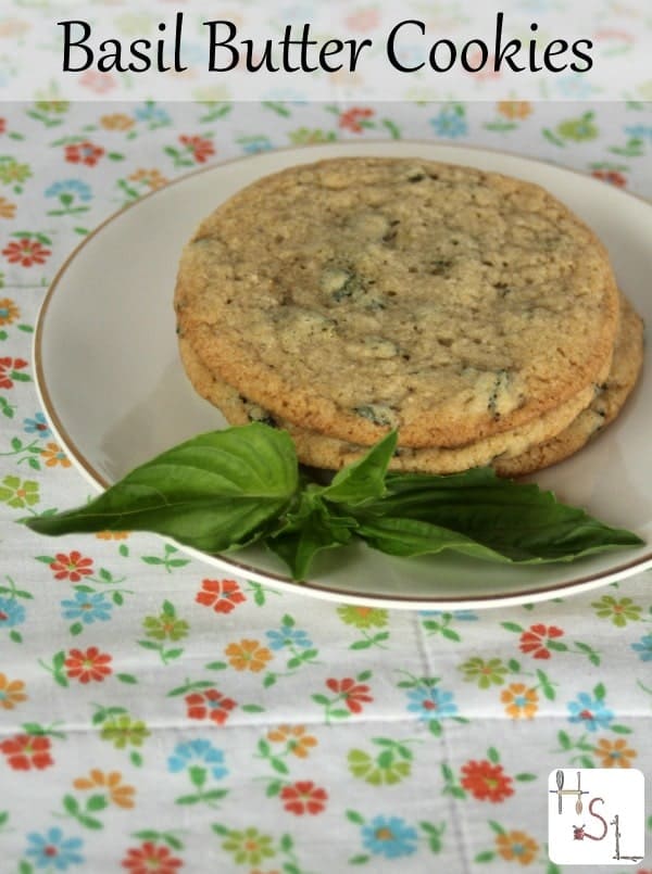 Try using up some of the abundance of homegrown herbs in a sweet, crunchy, and rich treat with these easy-to-whip-up basil butter cookies.