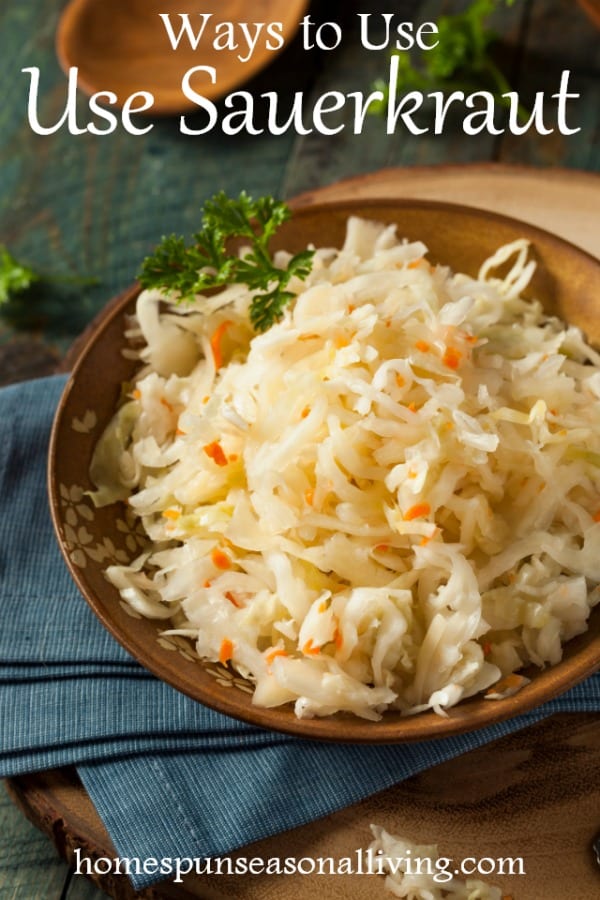 Sauerkraut in a bowl.