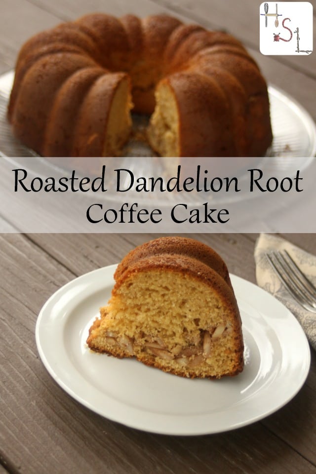 Use homegrown weeds for a delicious infused roasted dandelion root coffee cake. Yeasted and lightly sweet, it makes for an elegant brunch dish.