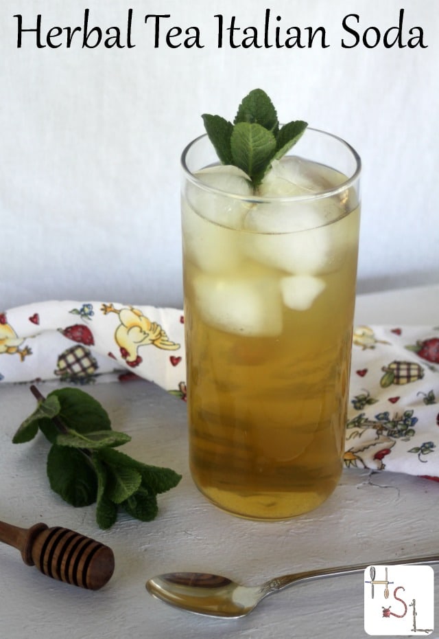 Herbal tea Italian sodas com are are lightly sweet, thirst quenching, and even healing beverage that is easy to make at home. 