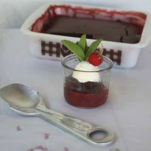 Indulge in an easy to whip up baked dessert with this chocolate strawberry cobbler and take advantage of the numerous options to customize.