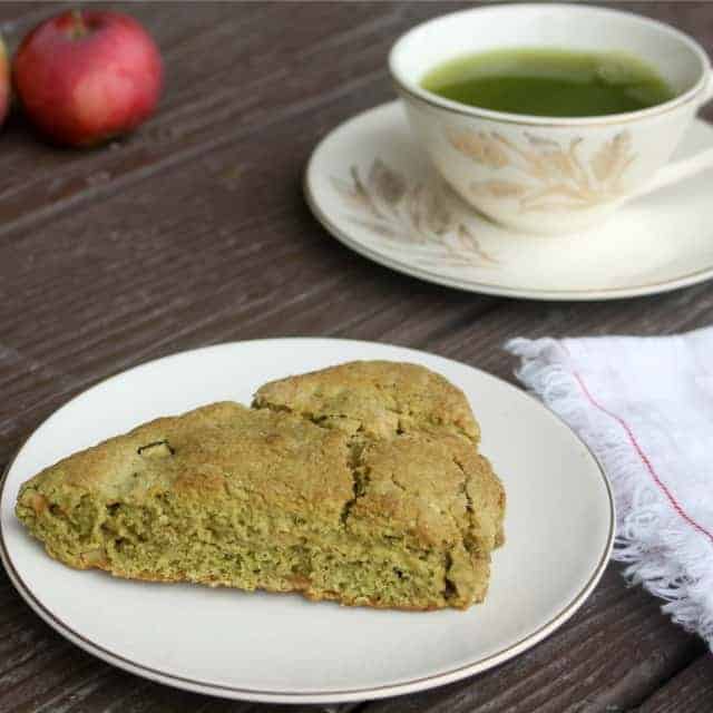 Fuel a busy morning with a breakfast full of nourishing and delicious flavor with these easy to whip up matcha apple scones.