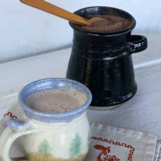 Make some maca hot cocoa mix for a sweet treat you can feel good about drinking and giving away as a gift to friends and family.