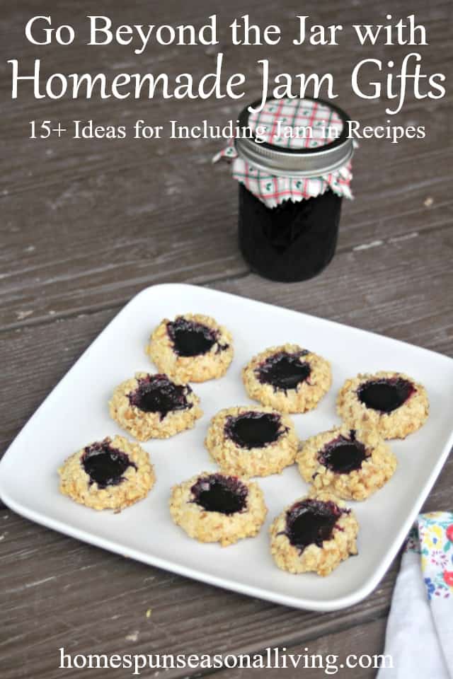 All those jars of homemade jellies make for great gifts both when given in the jar and when included in homemade jam gifts like cookies, scones, and more.