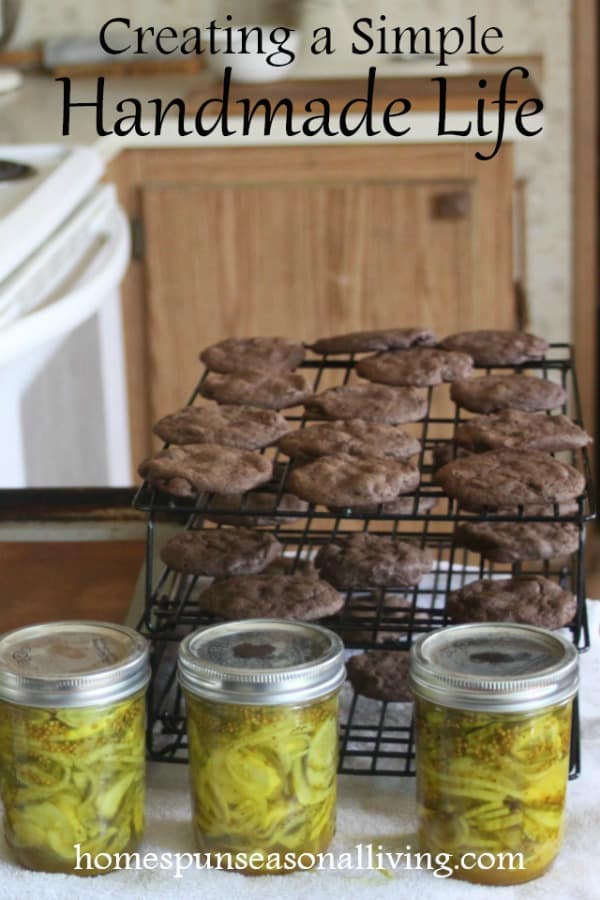 Creating a handmade life with pickles and cookies.