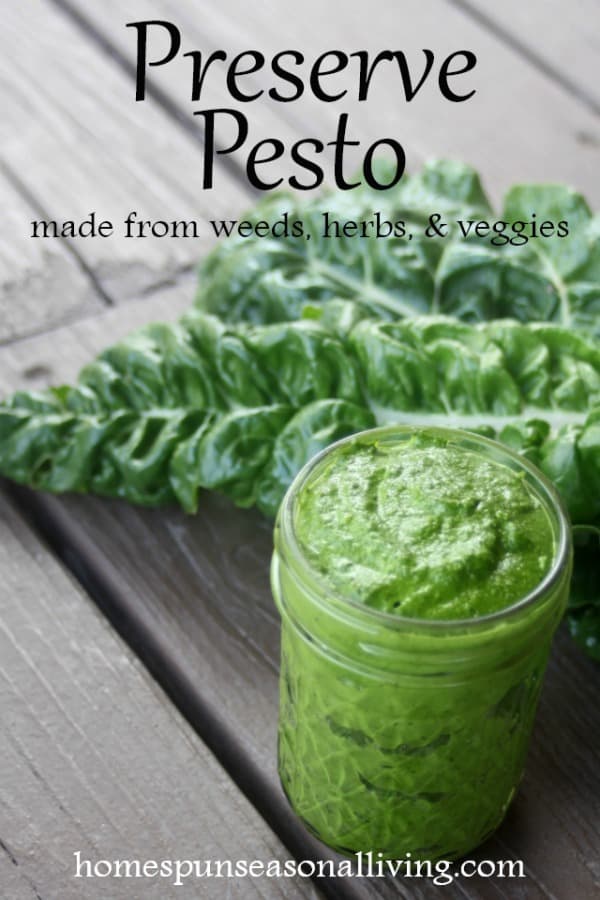 Pesto in a jar.