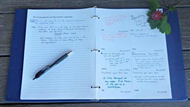 Keep a daily journal