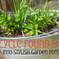 Upcycle Found Items into Garden Pots