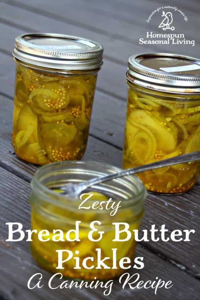 Zesty Bread Butter Pickles Homespun Seasonal Living