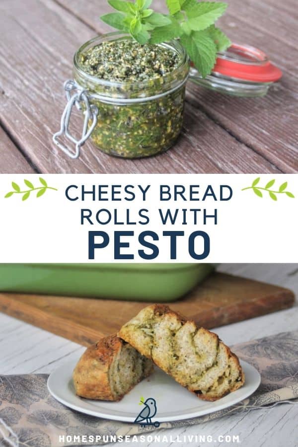 Cheesy Pesto Bread Rolls Homespun Seasonal Living