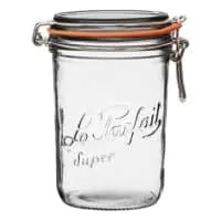 1L French Glass Canning Jar 