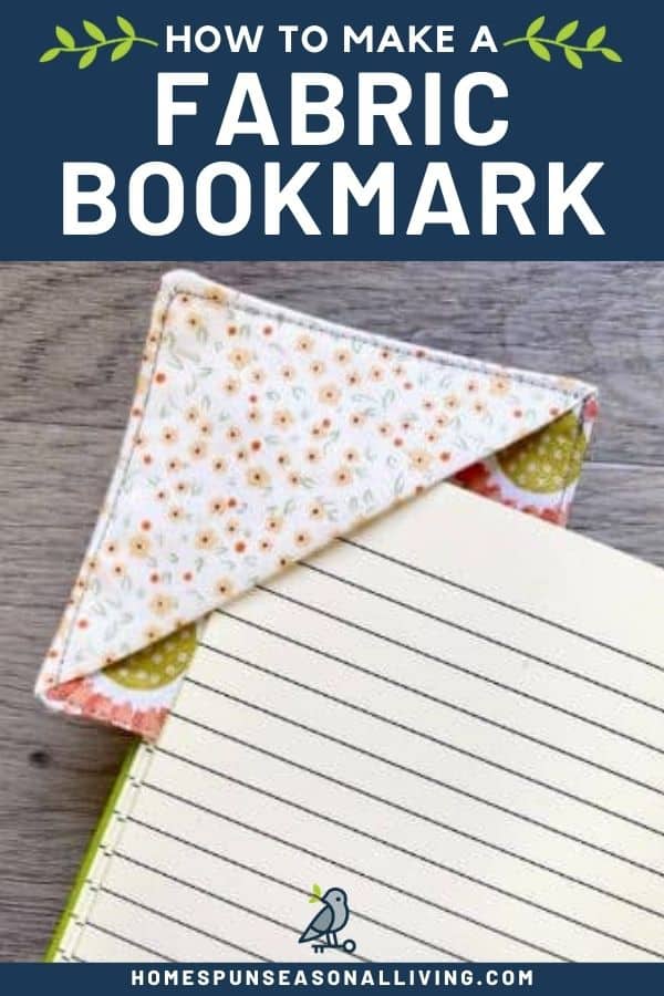 Quick and Easy Fabric Bookmarks with scraps of fabric