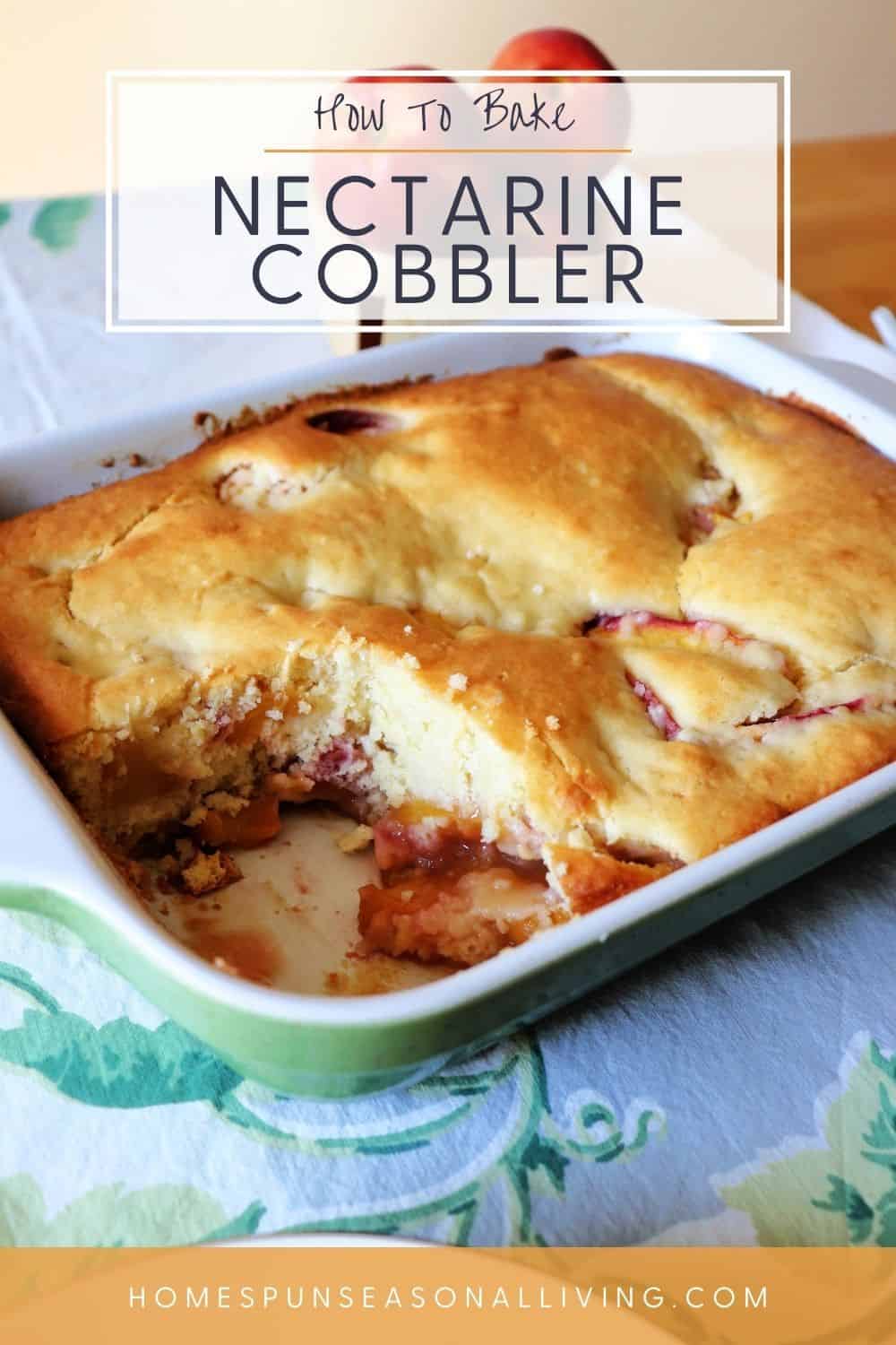 Nectarine Cobbler Homespun Seasonal Living