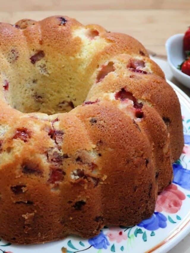 Strawberry Bundt Cake Story Homespun Seasonal Living