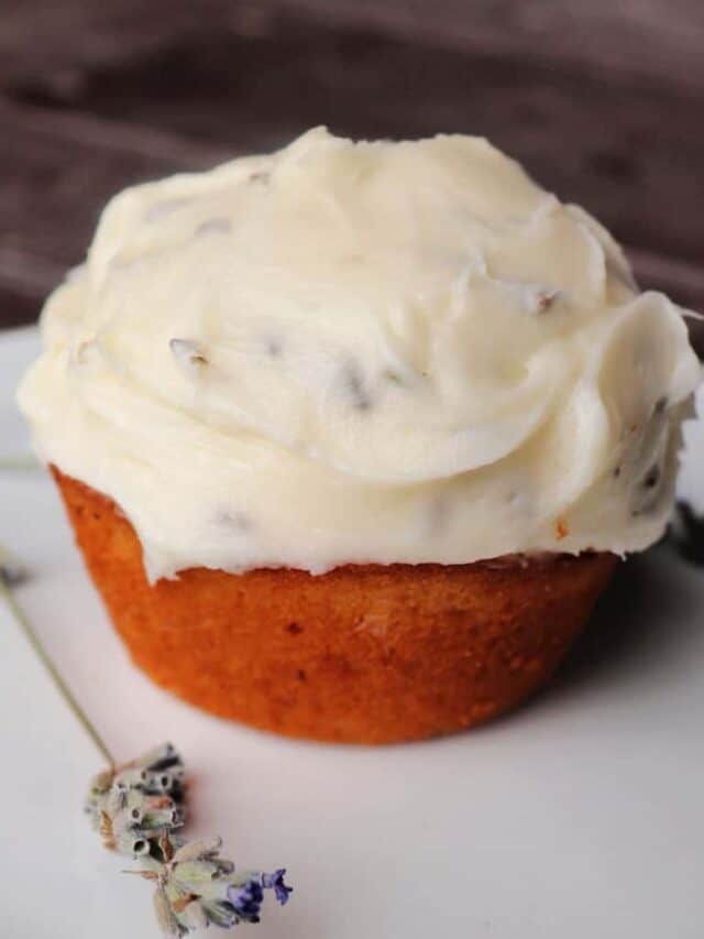Lavender Cupcakes with Lavender Cream Cheese Frosting Story