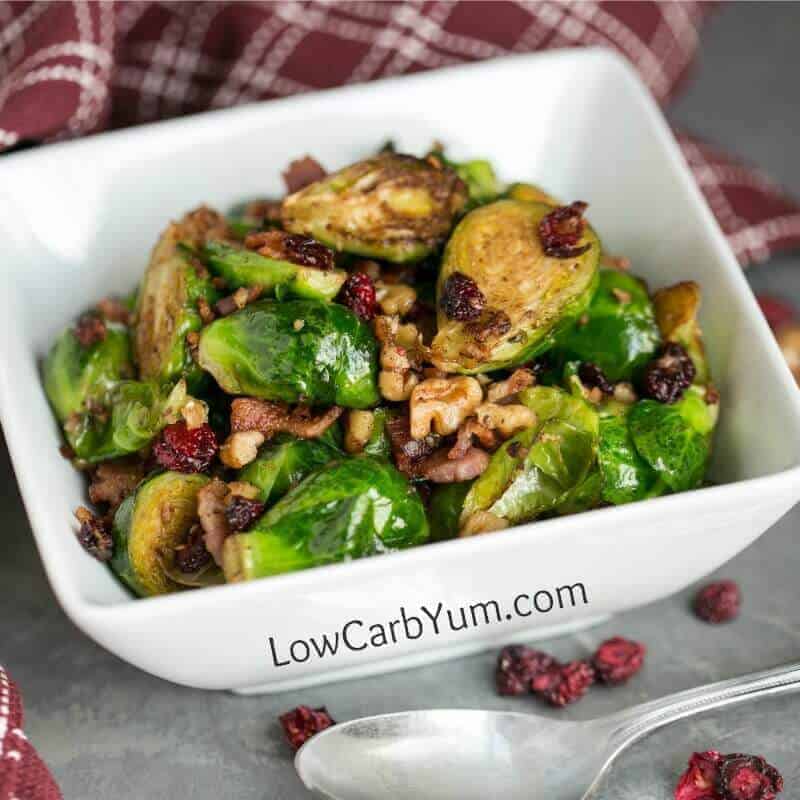Image for Pan Fried Brussels Sprouts with Bacon and Cranberries